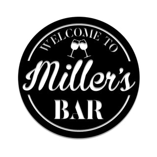 Personalized Wine Liquor Metal Bar Sign, Pub, Lounge, Caf? Wall Decor, Wedding, Anniversary Art Gift For Him/her, Metal Laser Cut Metal Signs Custom Gift Ideas