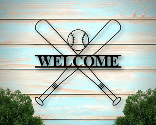 Front Porch Sign, Personalized Metal Baseball Sign, Boys Baseball Art, Baseball Dad Metal Sign, Personalized Bat Sign,baseball Decor, Laser Cut Metal Signs Custom Gift Ideas