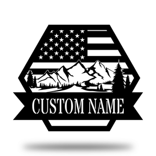 American Outdoor Customized Metal Signs, Custom Metal Sign, Custom Signs, Metal Sign, Metal Laser Cut Metal Signs Custom Gift Ideas