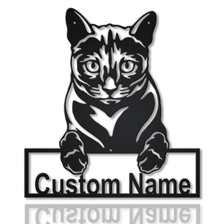 Personalized Russian Blue Cat Metal Sign Art, Custom Russian Blue Cat Metal Sign, Animal Gift, Pets Gift, Birthday Gift, Laser Cut Metal Signs Custom Gift Ideas