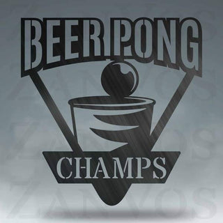 Beer Pong Monogram Customized Metal Signs, Custom Metal Sign, Custom Signs, Metal Sign, Metal Laser Cut Metal Signs Custom Gift Ideas