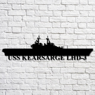 Aeticon PrintPrint Uss Kearsarge Lhd3 Navy Ship Metal Art, Custom Us Navy Ship Cut Metal Sign, Gift For Navy Veteran, Navy Ships Silhouette Metal Art, Navy Home Decor Laser Cut Metal Signs Custom Gift Ideas