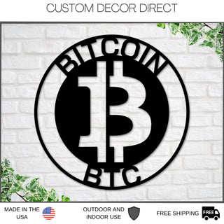 Aeticon PrintPrint Bitcoin Sign, Metal Bitcoin Sign, Personalized Bitcoin, Custom Cryptocurrency Sign, Bitcoin Gift, Bitcoin Wall Art, Bitcoin Crypto Metalsign Laser Cut Metal Signs Custom Gift Ideas