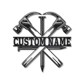 Personalized Carpenter Metal Sign Art, Custom Carpenter Metal Sign, Carpenter Monogram Gift, Job Gift, Decor Decoration, Birthday Gift, Laser Cut Metal Signs Custom Gift Ideas