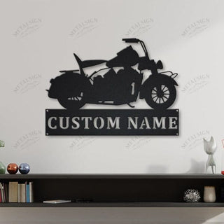 Motorcycle Personalized Metal Wall Decor Ii, Cut Metal Sign, Metal Wall Art, Metal House Sign, Metal Laser Cut Metal Signs Custom Gift Ideas