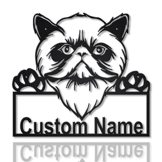 Personalized Himalayan Cat Metal Sign Art, Custom Himalayan Cat Metal Sign, Father's Day Gift, Pets Gift, Birthday Gift, Laser Cut Metal Signs Custom Gift Ideas