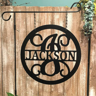 Personalized Gift Monogram Family Name Yard, Garden Decor, Customized Outdoor Decor, Wedding, Birthday, Anniversary, Housewarming Gift Idea, Laser Cut Metal Signs Custom Gift Ideas