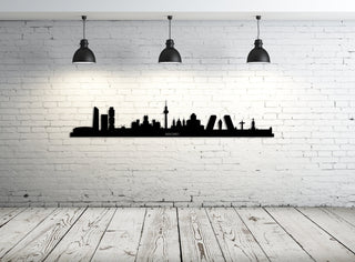 Madrid City Silhouette Metal Wall Art, Madrid Skyline Metal Wall Decor, Housewarming Gift, Home Living Room Decoration, Wall Hangings,, Metal Laser Cut Metal Signs Custom Gift Ideas