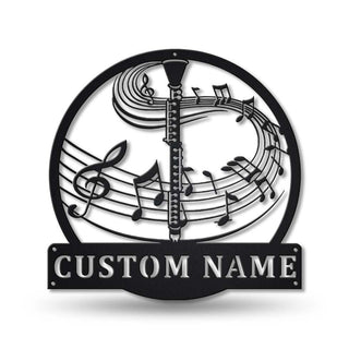 Personalized Clarinet Music Metal Sign Art, Custom Clarinet Music Metal Sign, Clarinet Gifts For Men, Clarinet Gift, Music Gift, Laser Cut Metal Signs Custom Gift Ideas