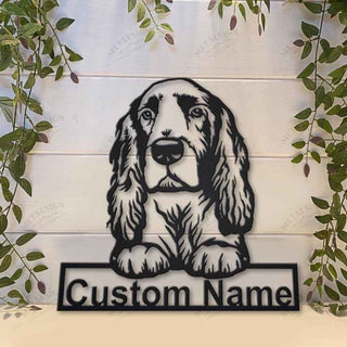 Field Spaniel Dog Personalized Metal Wall Decor, Cut Metal Sign, Metal Wall Art, Metal House Sign, Metal Laser Cut Metal Signs Custom Gift Ideas