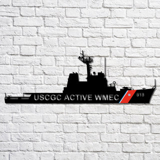 Aeticon PrintPrint Uscgc Active Wmec 618 Navy Ship Metal Art, Custom Us Navy Ship Cut Metal Sign, Gift For Navy Veteran, Navy Ships Silhouette Metal Art, Navy Home Decor Laser Cut Metal Signs Custom Gift Ideas