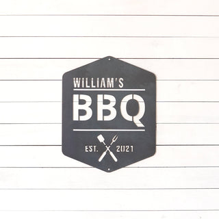 Personalized Bbq Sign, Grill Sign, Metal Bbq Sign, Outdoor Kitchen Sign, Barbeque Sign, Backyard Sign, Dads Grill Sign, Bbq Pit Sign, Laser Cut Metal Signs Custom Gift Ideas