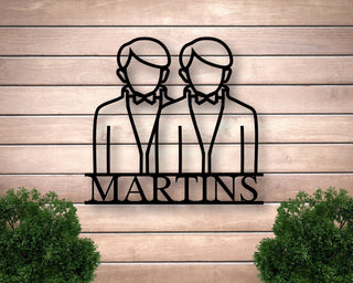 Mr And Mr Gay Engagement Gift, Personalized Gay Wedding Gift, Gay Sign, Gay Wall Art, Gay Wall Hanging, Gay Wall Decor, Custom Metal Sign, Laser Cut Metal Signs Custom Gift Ideas