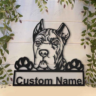 Cane Corso Dog Personalized Metal Wall Decor, Cut Metal Sign, Metal Wall Art, Metal House Sign, Metal Laser Cut Metal Signs Custom Gift Ideas