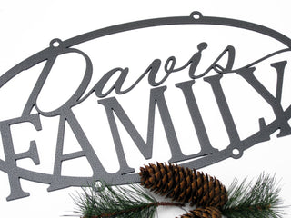 Custom Metal Outdoor Name Sign Silver, Personalized Wedding Gift, Family Name Signs,outdoor Sign, House Sign, Name, Laser Cut Metal Signs Custom Gift Ideas