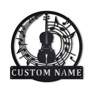 Personalized Cello Monogram Metal Sign Art, Custom Cello Monogram Metal Sign, Cello Music Gifts For Men, Musical Instrument, Laser Cut Metal Signs Custom Gift Ideas