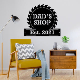 Personalized Fathers Day Sign, Custom Sign For Fathers Day, Personalized Garage Sign, Fathers Day Gift For Dad, Custom Metal Sign, Laser Cut Metal Signs Custom Gift Ideas