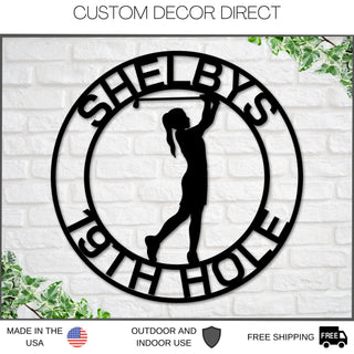 Aeticon PrintPrint Golf Sign, Golf Gift For Girls, Personalized Golf Sign For Girls Room, Metal Golf Sign, Coach Sign, Sports Decor, Golf Coach Sign, Girl Golf Laser Cut Metal Signs Custom Gift Ideas