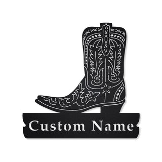 Personalized Texas Boots Metal Sign Art, Custom Texas Boots Metal Sign, Texas Boots Gifts For Men, Texas Boots Gift, Laser Cut Metal Signs Custom Gift Ideas