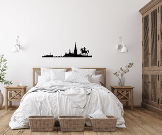 Stockholm City Silhouette Metal Wall Art, Stockholm Skyline Metal Wall Decor, Home Living Room Decoration, Wall Hangings, Metal Art, Metal Laser Cut Metal Signs Custom Gift Ideas