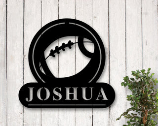 Black Friday Sale, Personalized Metal Football Sign, Metal Football Wall Art, Football Sign, Birthday Present For Kid, Football , Metal Wal, Laser Cut Metal Signs Custom Gift Ideas