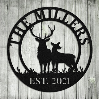 Deer Hunting Hunter Metal Sign, Custom Outdoor Farm, Cabin, Lodge, Camp, Wall Decor, Art Gift For Him, Metal Laser Cut Metal Signs Custom Gift Ideas