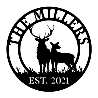 Deer Hunting Hunter Metal Sign, Custom Outdoor Farm, Cabin, Lodge, Camp, Wall Decor, Art Gift For Him, Metal Laser Cut Metal Signs Custom Gift Ideas