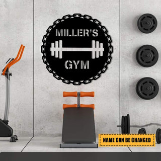 Personalized Metal Gym Sign, Fitness Center, Cross Fit, Home Wall Decor, Metal Laser Cut Metal Signs Custom Gift Ideas