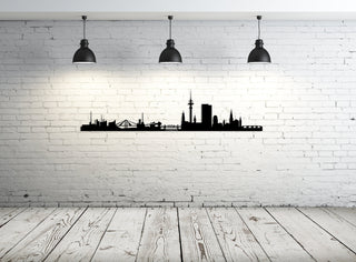 Hamburg City Silhouette Metal Wall Art, Hamburg Skyline Metal Wall Decor, Housewarming Gift, Living Room Decoration, Wall Hangings,, Metal Laser Cut Metal Signs Custom Gift Ideas