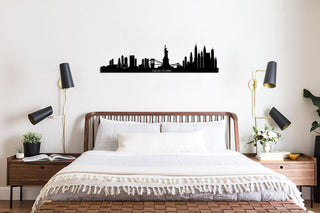 New York City Silhouette Metal Wall Art, New York Skyline Metal Wall Decor, Home Living Room Decoration, Wall Hangings, Big Apple, Metal Laser Cut Metal Signs Custom Gift Ideas