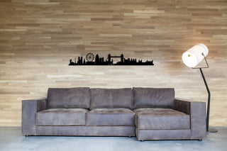 London City Silhouette Metal Wall Art, London Skylinemetal Wall Decor, Housewarming Gift, Home Living Room Decoration, Wall Hangings,, Metal Laser Cut Metal Signs Custom Gift Ideas