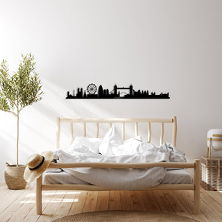 London City Silhouette Metal Wall Art, London Skylinemetal Wall Decor, Housewarming Gift, Home Living Room Decoration, Wall Hangings,, Metal Laser Cut Metal Signs Custom Gift Ideas