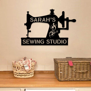 Sewing Machine Metal Sign, Custom Sewing Room Metal Art, Wedding, Anniversary Gift For Her, Mother, Grandma, Metal Laser Cut Metal Signs Custom Gift Ideas