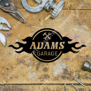 Personalized Car Garage Steel Art, Metal Sign, Gift For Him, Metal Laser Cut Metal Signs Custom Gift Ideas