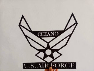 Metal Sign For Air Force Soldier, Custom Metal Name Sign, Personalized Metal Wall Hanger, Retirement Gift Ideas, Custom Air Force Home Decor, Metal Laser Cut Metal Signs Custom Gift Ideas