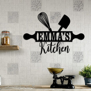 Personalized Name Cooking Chef Metal Sign, Custom Restaurant, Metal Laser Cut Metal Signs Custom Gift Ideas