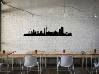 Berlin City Silhouette Metal Wall Art, Berlin Skyline Metal Wall Decor, Housewarming Gift, Living Room Decoration, Gift For Berliners, Metal Laser Cut Metal Signs Custom Gift Ideas