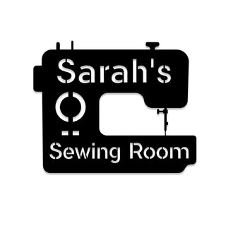 Personalized Sewing Machine Metal Sign, Quilting, Tailor Room Metal Art, Metal Laser Cut Metal Signs Custom Gift Ideas