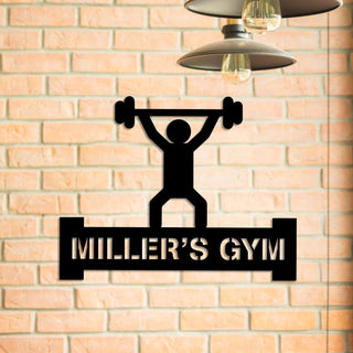 Metal Gym Sign, Custom Fitness Center, Home Decor, Wedding, Anniversary Art Gift For Him/her, Metal Laser Cut Metal Signs Custom Gift Ideas