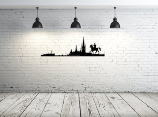 Stockholm City Silhouette Metal Wall Art, Stockholm Skyline Metal Wall Decor, Home Living Room Decoration, Wall Hangings, Metal Art, Metal Laser Cut Metal Signs Custom Gift Ideas