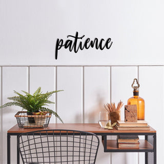 Patience Patience Metal Wall Decor Patience Metal Sign For Home Inspirational Wall Art Decorations