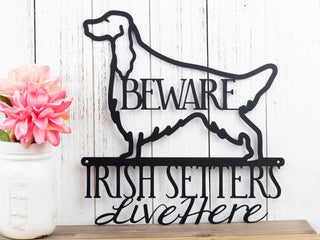 Irish Setter Red Setter Setter Dog Sign Metal Sign Metal Wall Decor Wall Hanging Sign Decorations