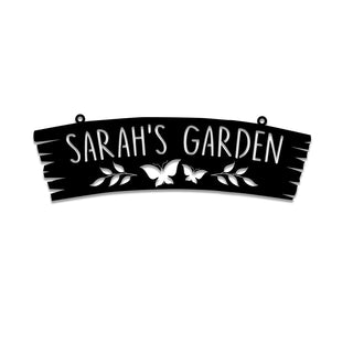 Personalized Butterfly Metal Garden Sign, Stake, Home Decor, Wedding, Anniversary Art Gift For Her, Metal Laser Cut Metal Signs Custom Gift Ideas