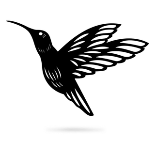 Humming Bird Cut Metal Sign Metal House Sign Decorations