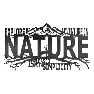 Explore The Adventure In Nature Customized Metal Signs, Custom Metal Sign, Custom Signs, Metal Sign, Metal Laser Cut Metal Signs Custom Gift Ideas