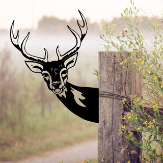 Funny Deer Metal Sign, Whitetailed Deer Hunting Decor, Father's Day Gift, Metal Laser Cut Metal Signs Custom Gift Ideas