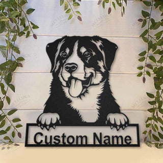 Appenzeller Sennenhund Personalized Metal Wall Decor, Cut Metal Sign, Metal Wall Art, Metal House Sign, Metal Laser Cut Metal Signs Custom Gift Ideas