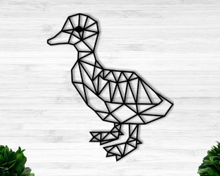 Geometric Duck Metal Duck Sign Kids Room Decor Nursery Decor Decorations