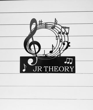 Personalized Music Sign Music Riff Decor Gift For Musician Musical Notes Sign Decorations