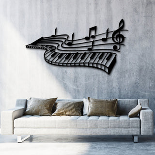 Music Notes Women Days Gift Metal Wall Decor Music Time Music Decor Living Room Decoration Wall Hangings Music Gift Decorations